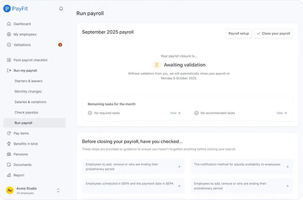 PayFit screenshot